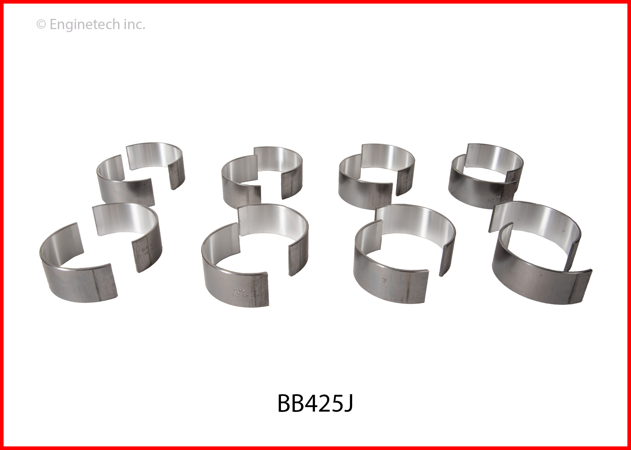 Enginetech Engine Full Connecting Rod Bearing Set - BB425J.25